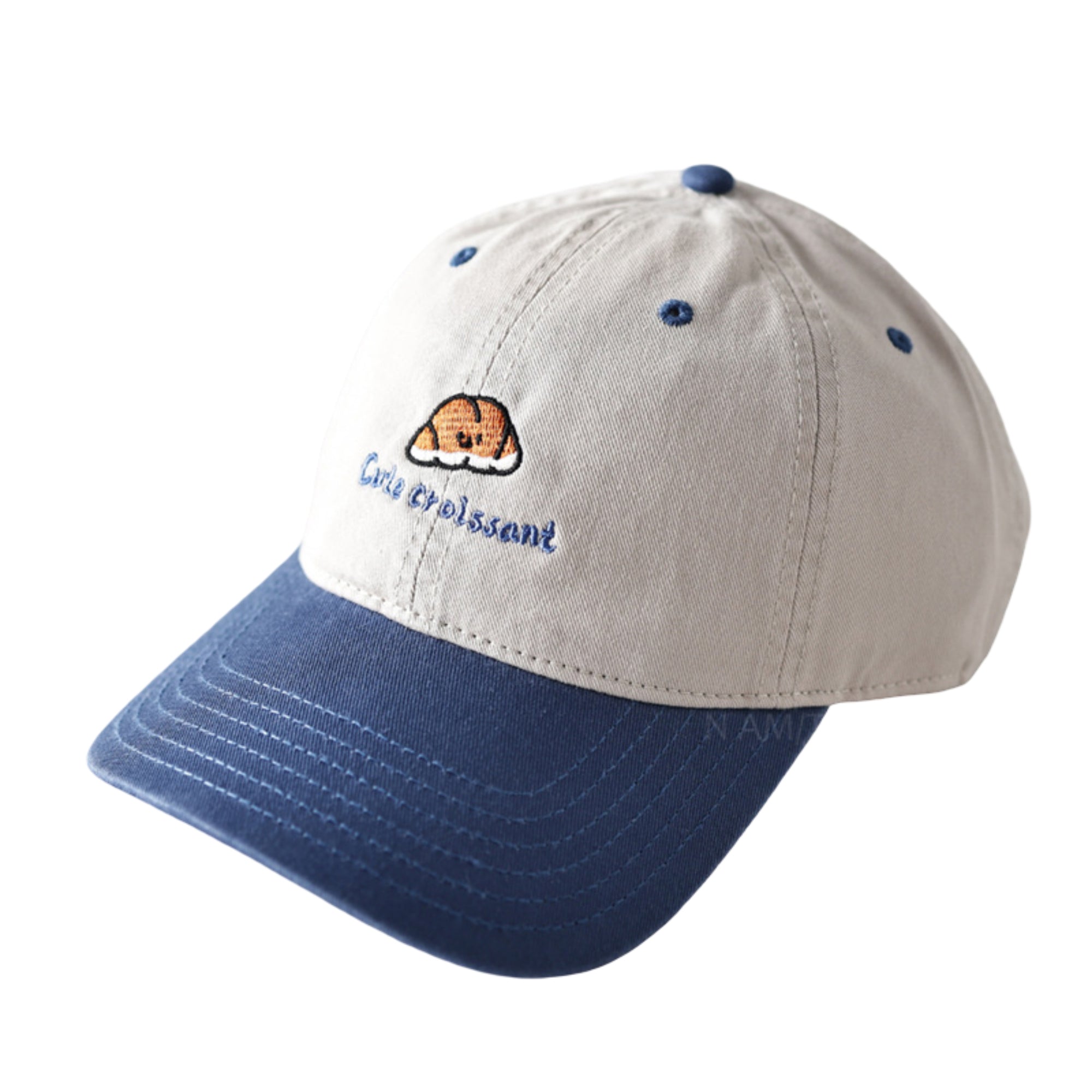 Anna-Kaci Embroidered Croissant Baseball Cap Adjustable Baseball Hat