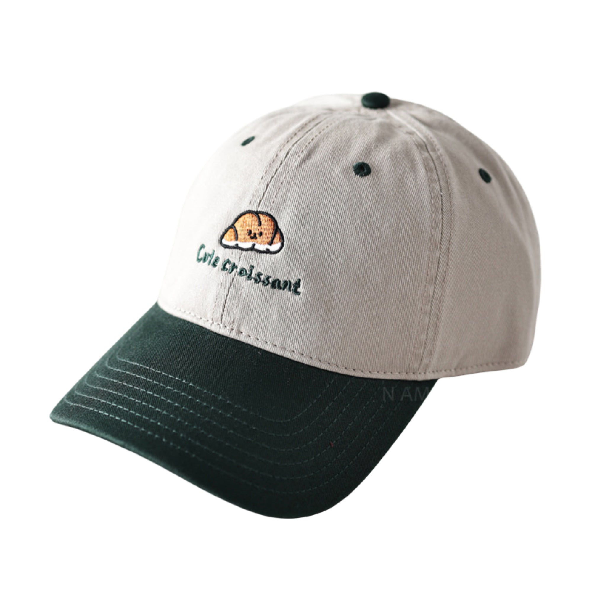 Anna-Kaci Embroidered Croissant Baseball Cap Adjustable Baseball Hat