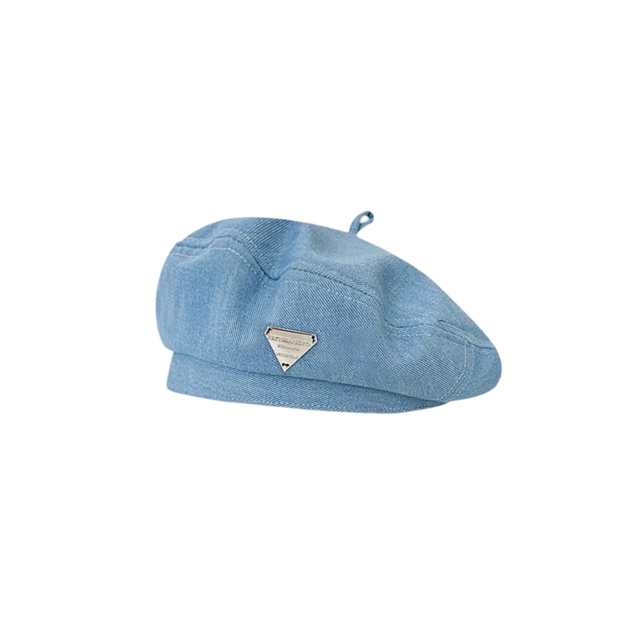 Anna-Kaci Denim Beret Hat Lightweight Structured Fit Soft Fabric Classic Style