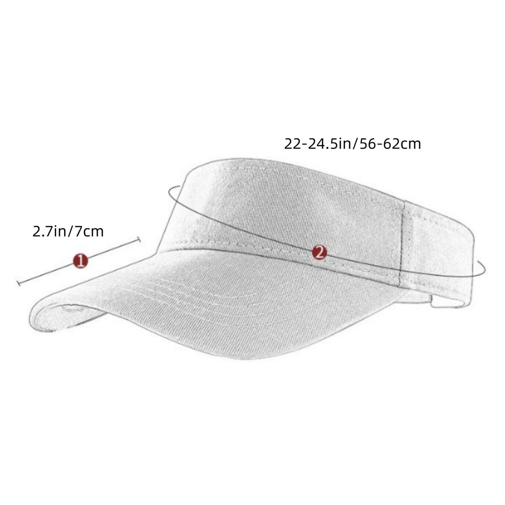 Anna-Kaci Women's Classic Visor Hat with Curved Brim Lightweight Adjustable Headwear