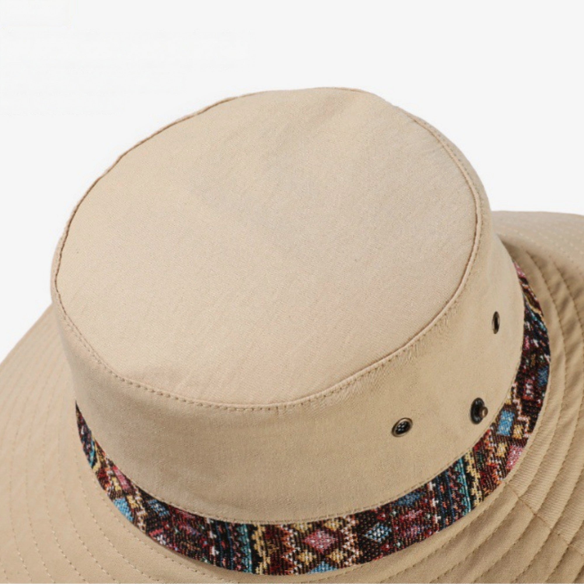Anna-Kaci Women's Wide Brim Sun Hat with Adjustable Chin Strap Decorative Band Casual Headwear