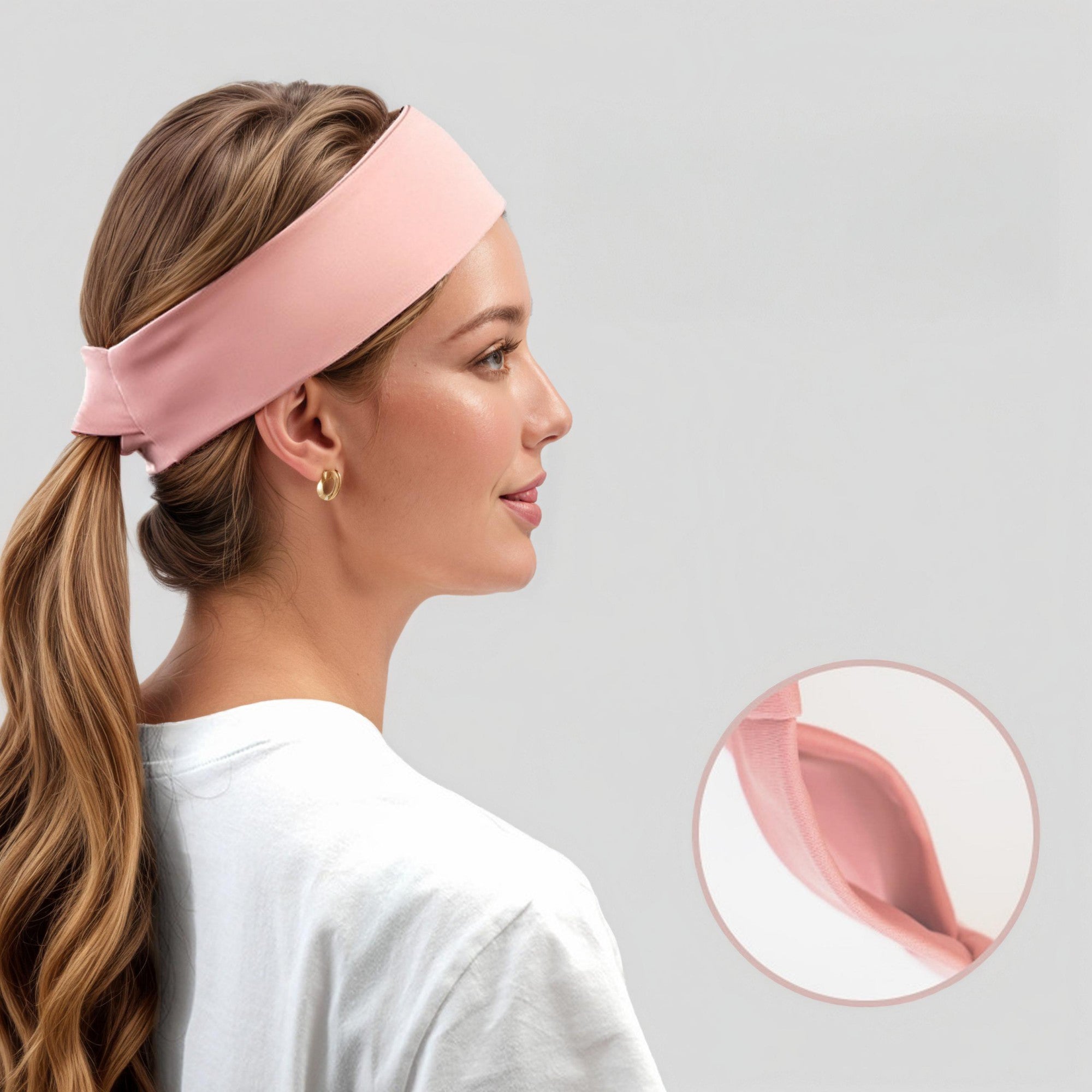 Anna-Kaci Women's Wide Stretch Sports Headband Soft Elastic Fabric Comfortable Secure Fit Hair Accessory