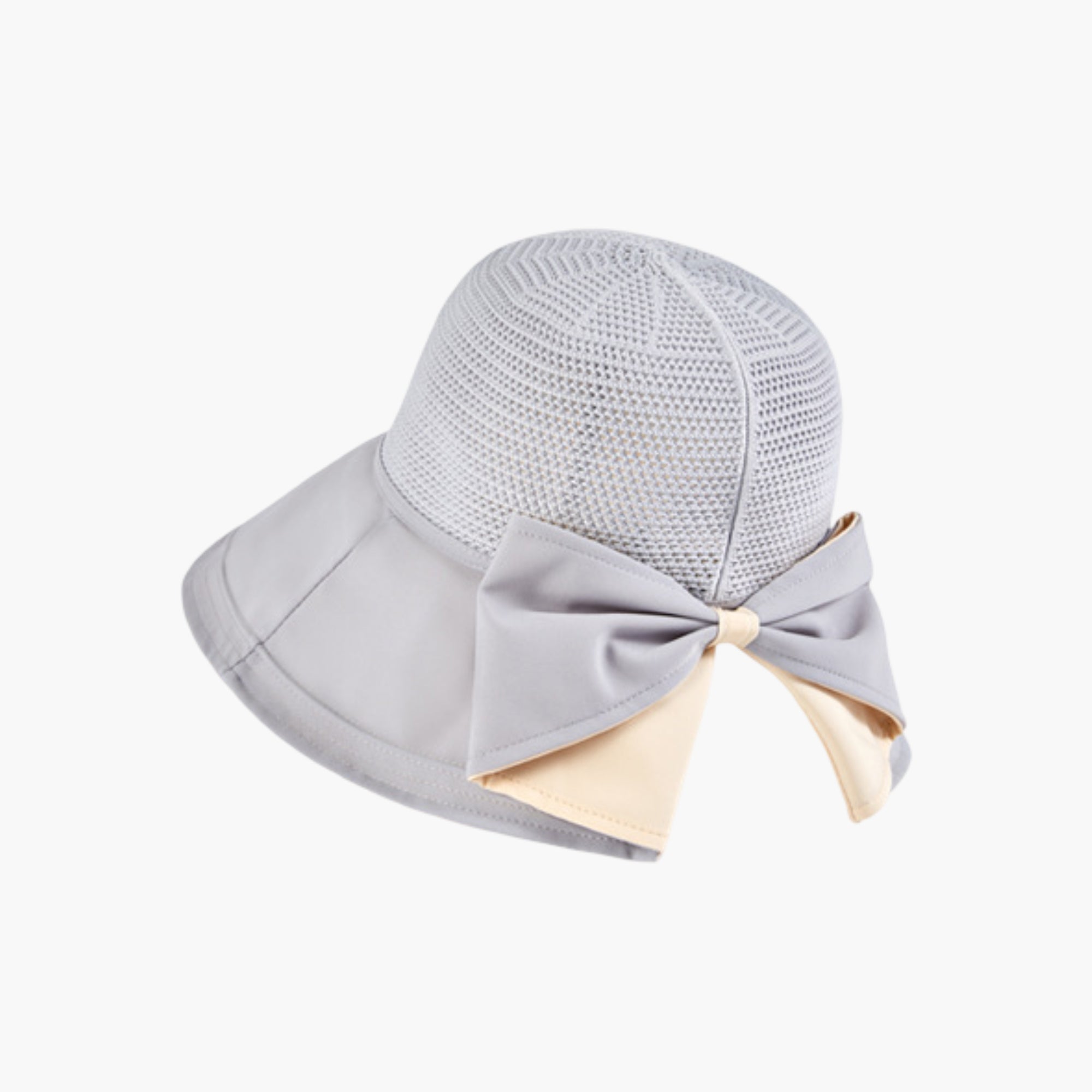 Anna-Kaci Womens Wide Brim Sun Hat with Breathable Weave and Bow Detail