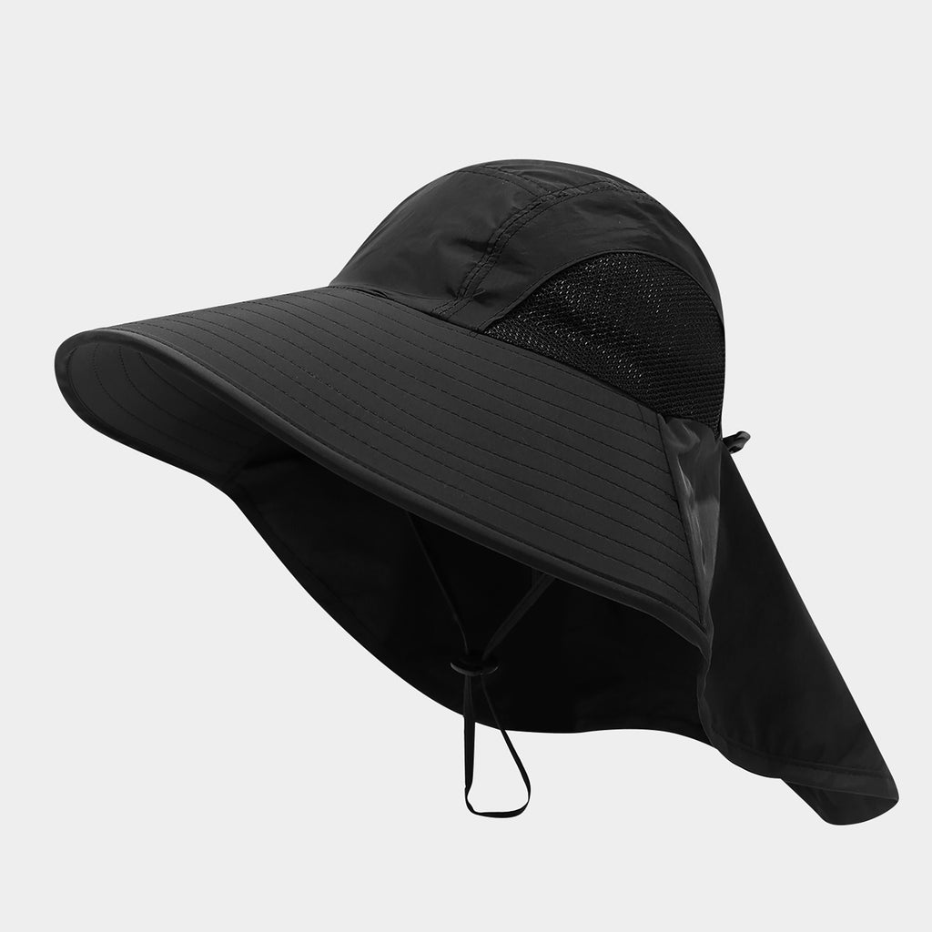 Anna-Kaci Wide Brim Sun Hat with Neck Flap UV Protection Lightweight Breathable Outdoor Hat
