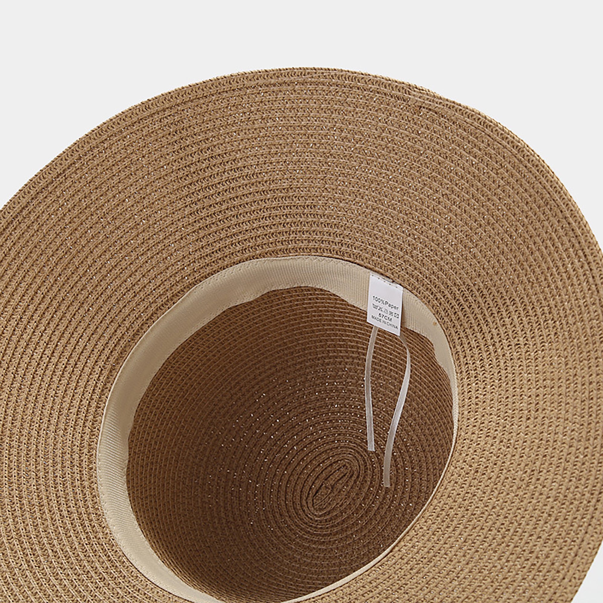 Anna-Kaci Womens Wide Brim Straw Sun Hat with Ribbon Bow Lightweight Packable Design