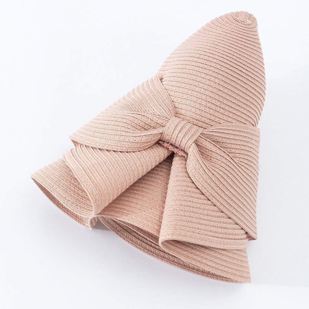 Anna-Kaci Womens Wide Brim Straw Sun Hat with Oversized Bow Detail and Adjustable Inner Band