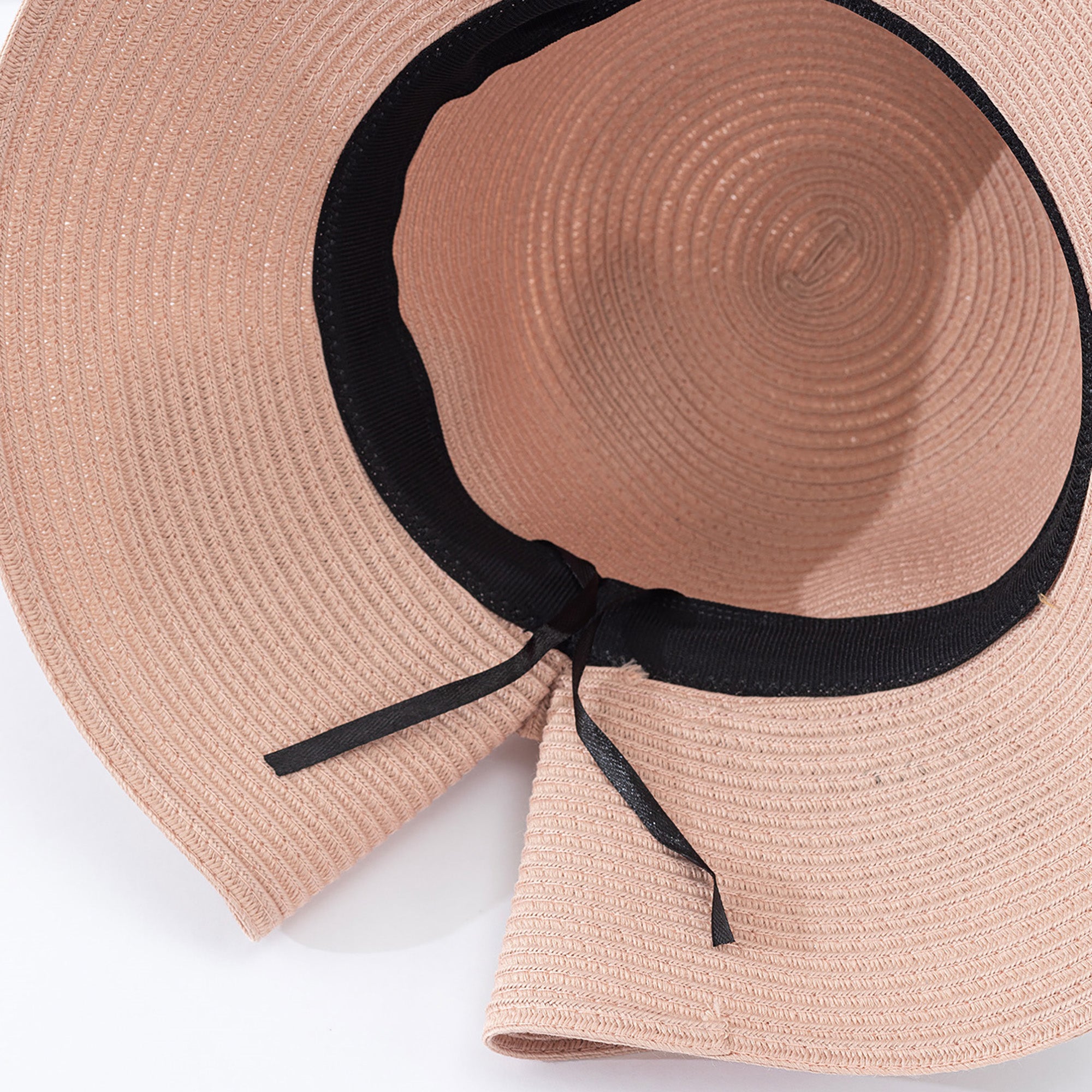 Anna-Kaci Womens Wide Brim Straw Sun Hat with Oversized Bow Detail and Adjustable Inner Band