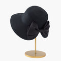 Anna-Kaci Womens Elegant Straw Sun Hat with Soft Bow Detail