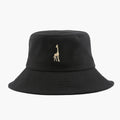 Anna-Kaci Cotton Bucket Hat with Embroidered Giraffe Casual Sun Hat