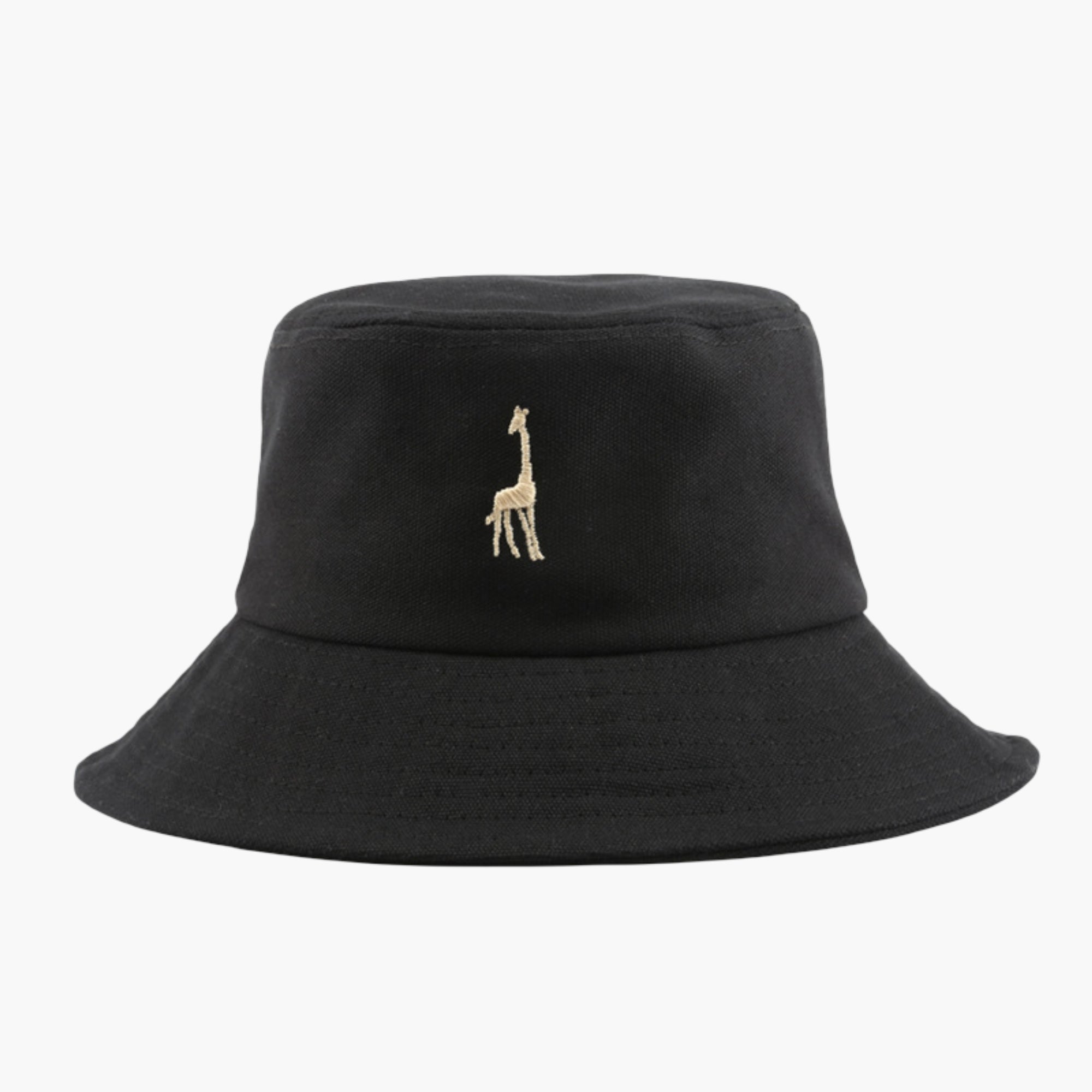 Anna-Kaci Cotton Bucket Hat with Embroidered Giraffe Casual Sun Hat