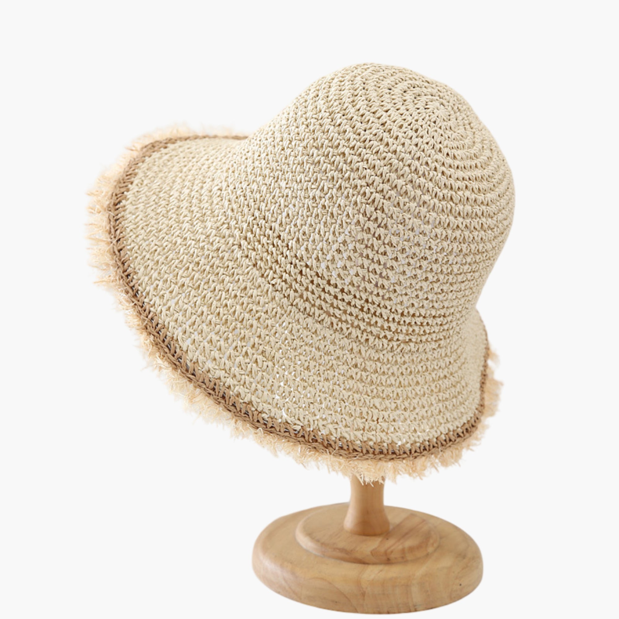 Anna-Kaci Womens Packable Straw Sun Hat Breathable Summer Beach Travel Hat