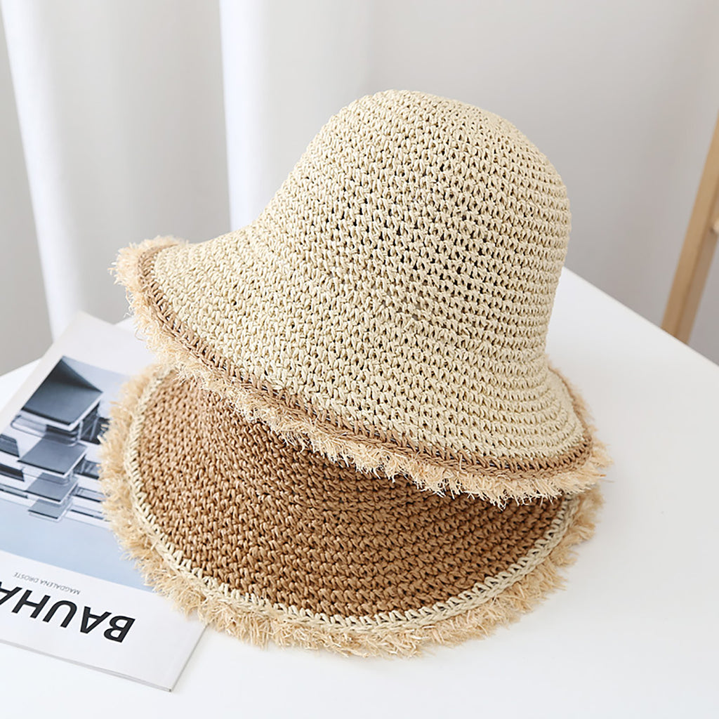 Anna-Kaci Womens Packable Straw Sun Hat Breathable Summer Beach Travel Hat