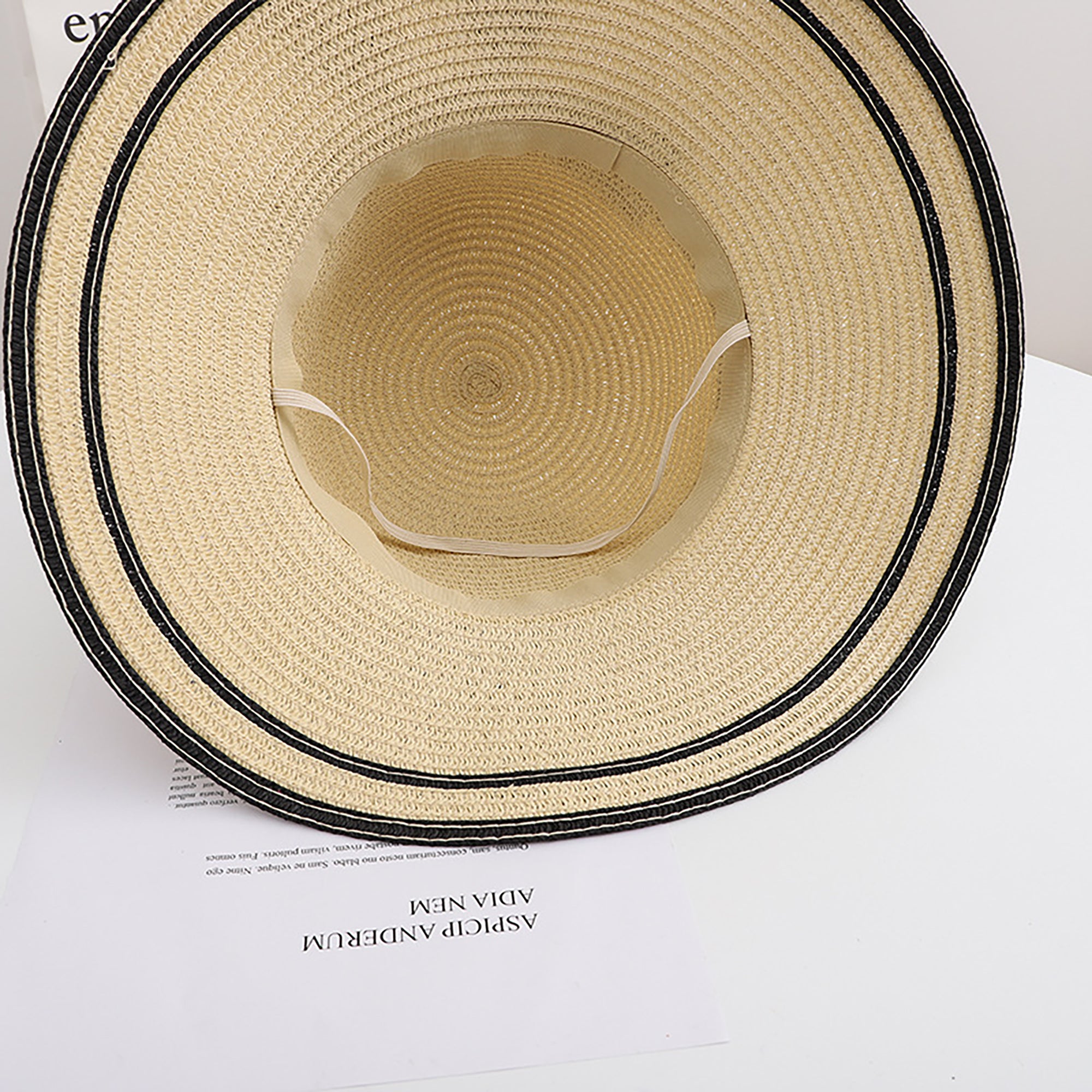 Anna-Kaci Womens Straw Sun Hat with Bow Detail Lightweight Breathable Summer Beach Hat
