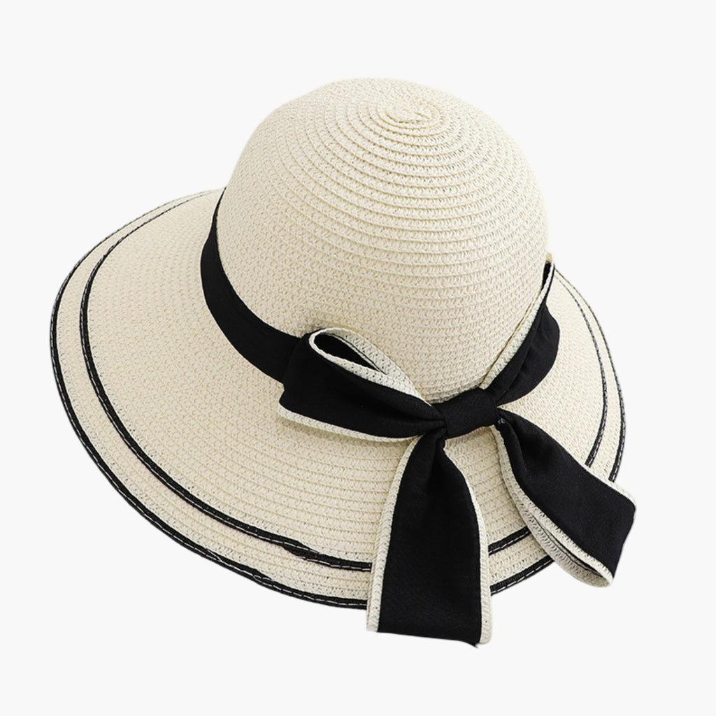 Anna-Kaci Womens Straw Sun Hat with Bow Detail Lightweight Breathable Summer Beach Hat
