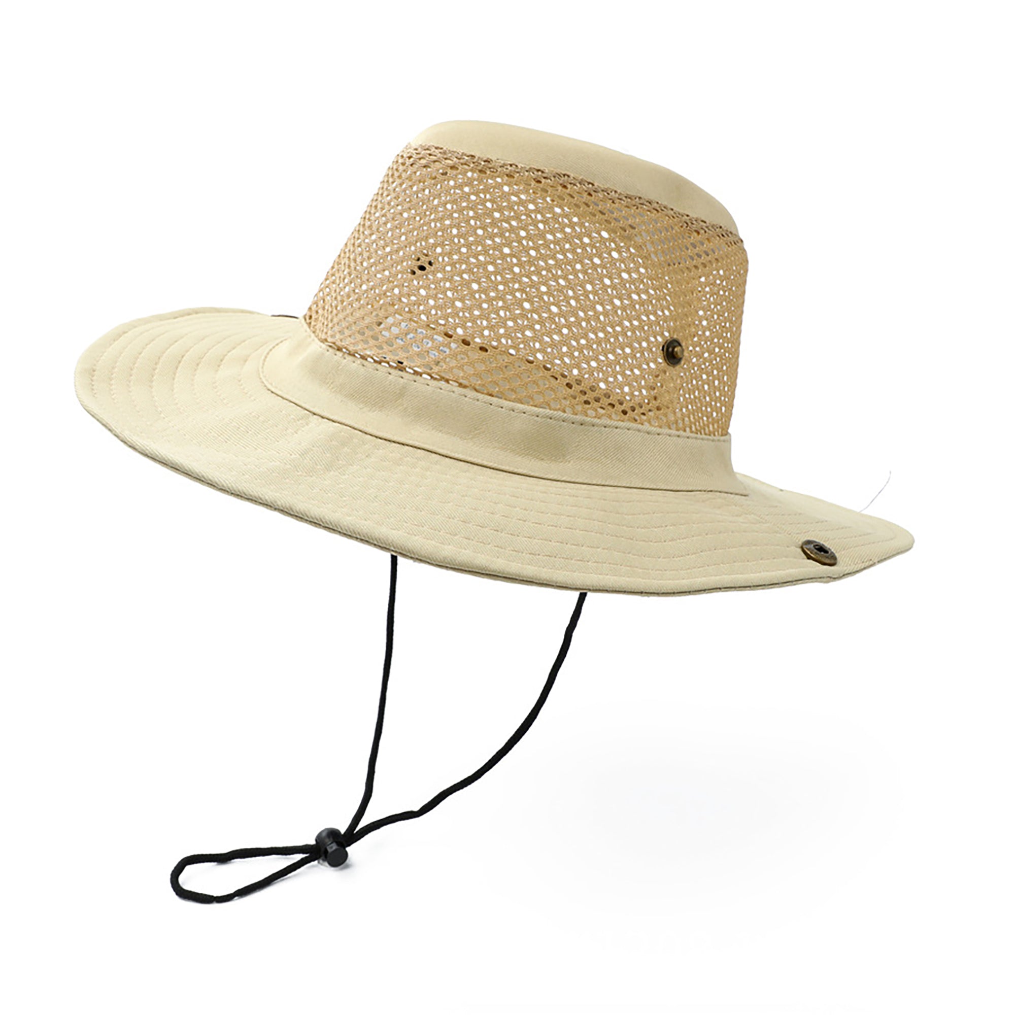 Anna-Kaci Wide Brim Mesh Sun Hat Lightweight Breathable Outdoor Fishing Hiking Safari Hat