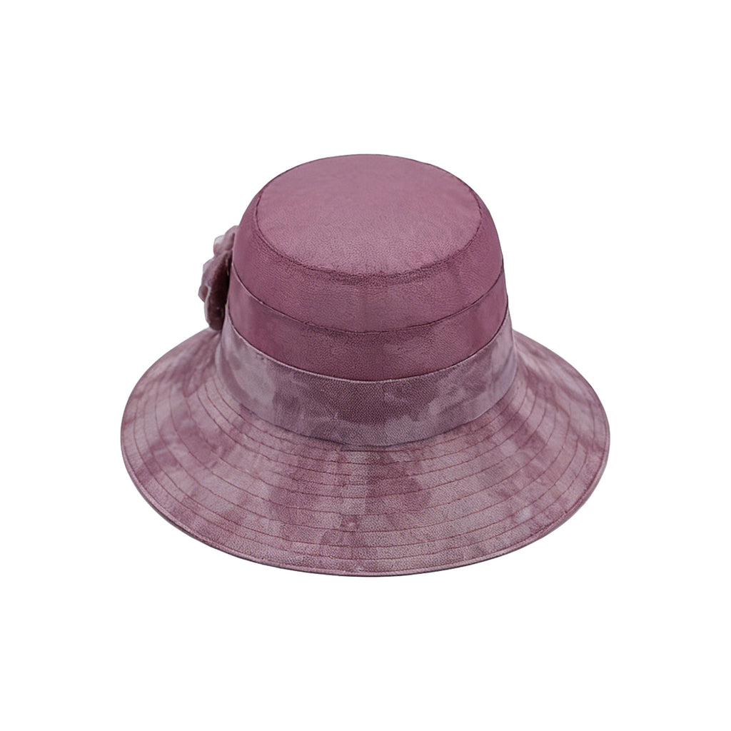 Anna-Kaci Womens Wide Brim Floral Mesh Sun Hat Elegant Summer Dressy Garden Party Hat