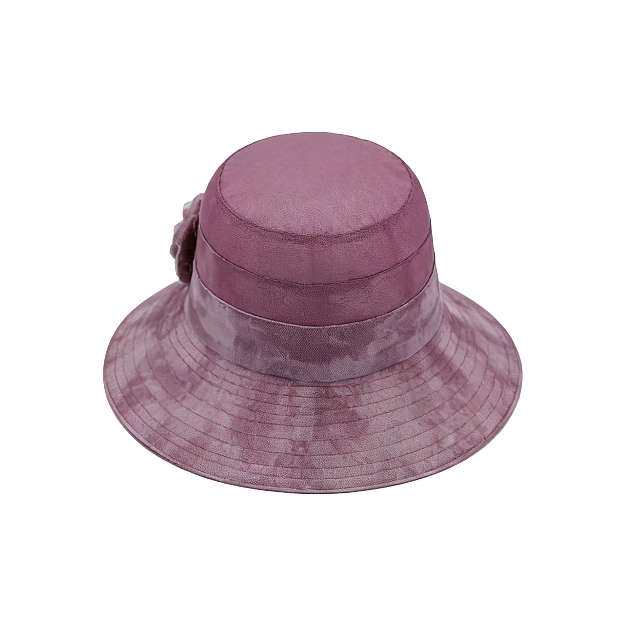 Anna-Kaci Womens Wide Brim Floral Mesh Sun Hat Elegant Summer Dressy Garden Party Hat
