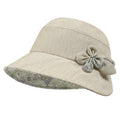 Anna-Kaci Womens Wide Brim Summer Sun Hat Lightweight Linen Style Bucket Hat