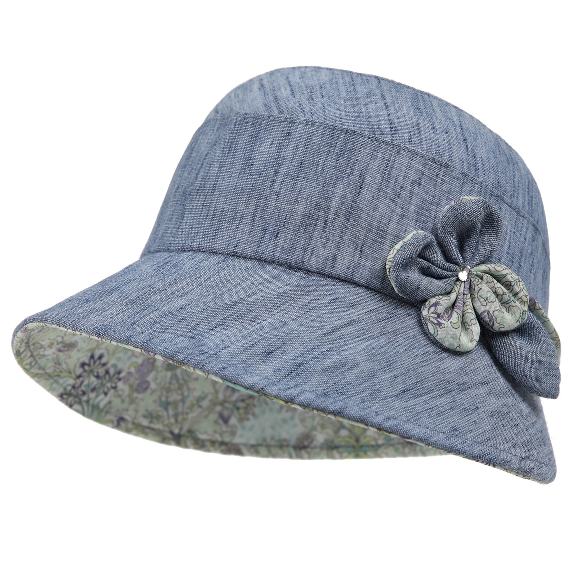 Anna-Kaci Womens Wide Brim Summer Sun Hat Lightweight Linen Style Bucket Hat