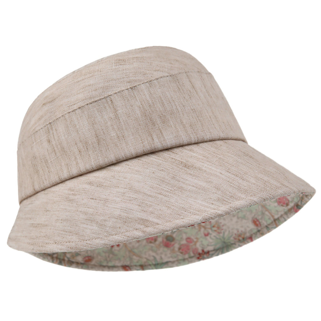 Anna-Kaci Womens Wide Brim Summer Sun Hat Lightweight Linen Style Bucket Hat