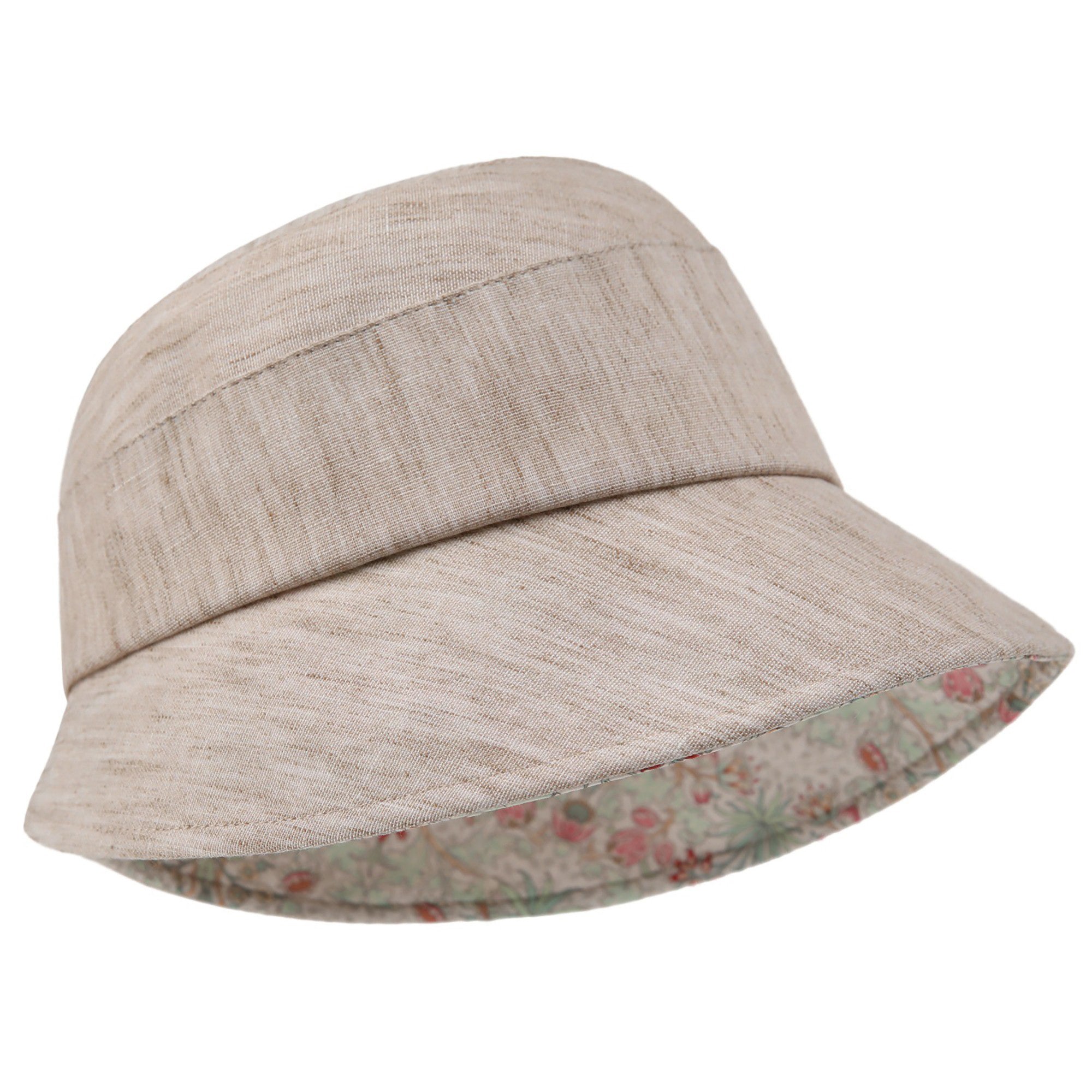Anna-Kaci Womens Wide Brim Summer Sun Hat Lightweight Linen Style Bucket Hat