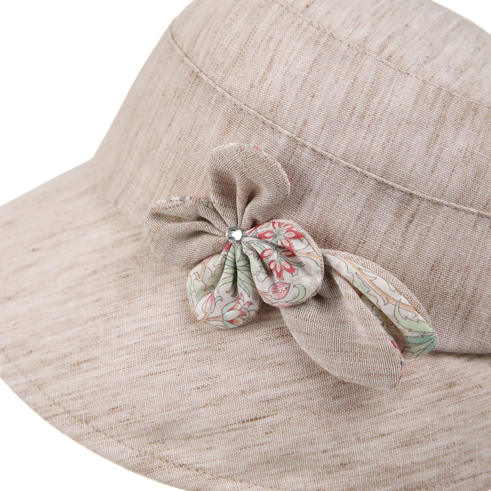 Anna-Kaci Womens Wide Brim Summer Sun Hat Lightweight Linen Style Bucket Hat