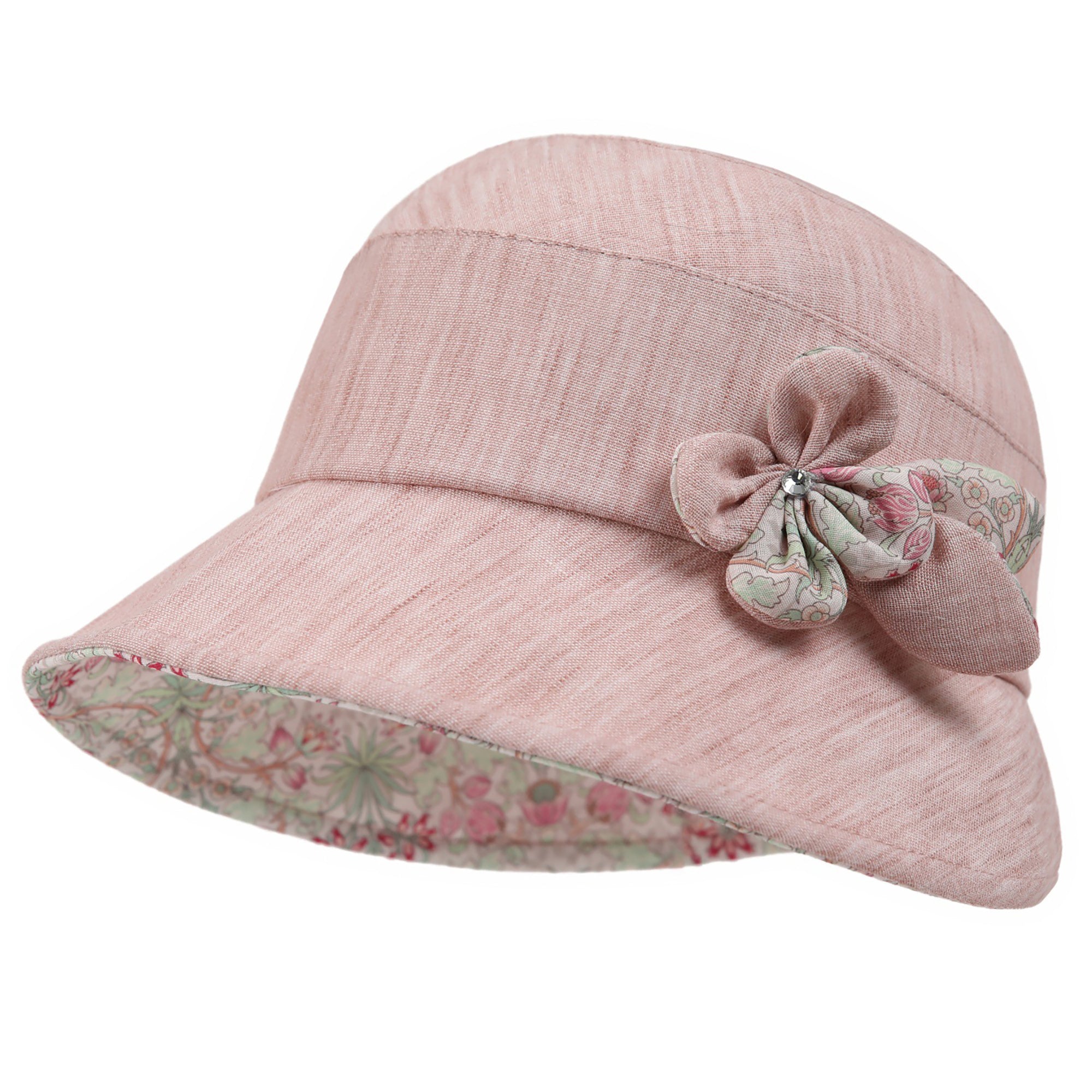Anna-Kaci Womens Wide Brim Summer Sun Hat Lightweight Linen Style Bucket Hat