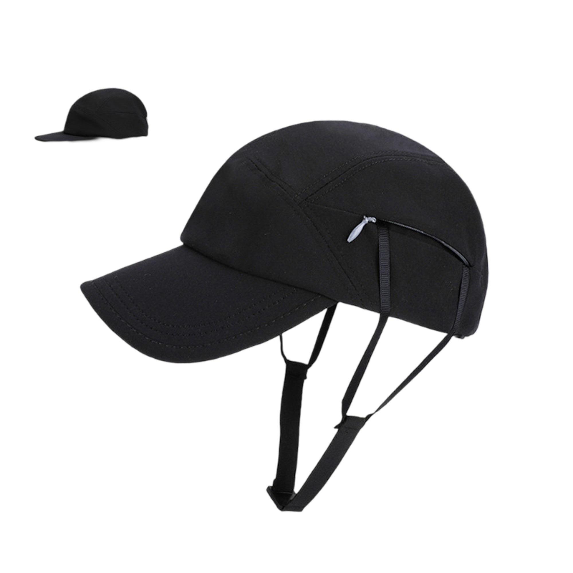 Anna-Kaci Women's Outdoor Baseball Cap with Hidden Chin Strap Breathable Sports Hiking Sun Hat Adjustable Fit