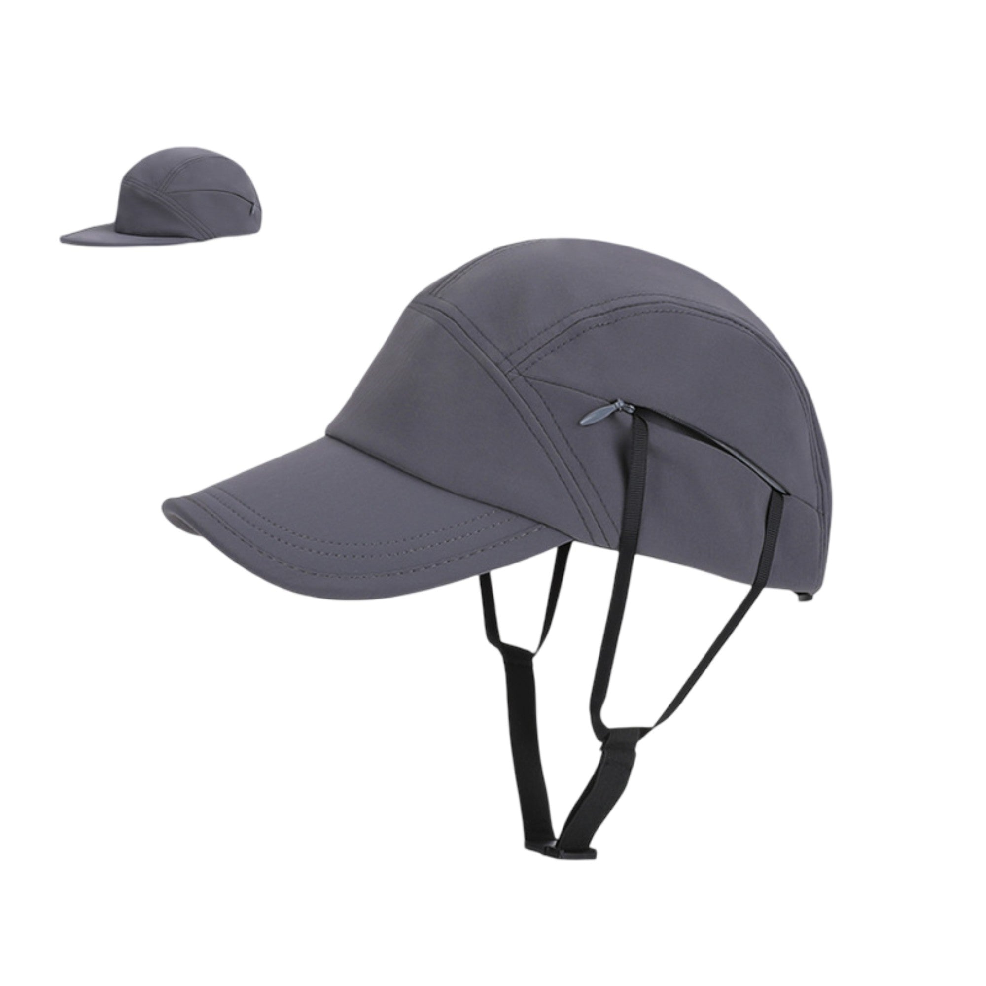 Anna-Kaci Women's Outdoor Baseball Cap with Hidden Chin Strap Breathable Sports Hiking Sun Hat Adjustable Fit