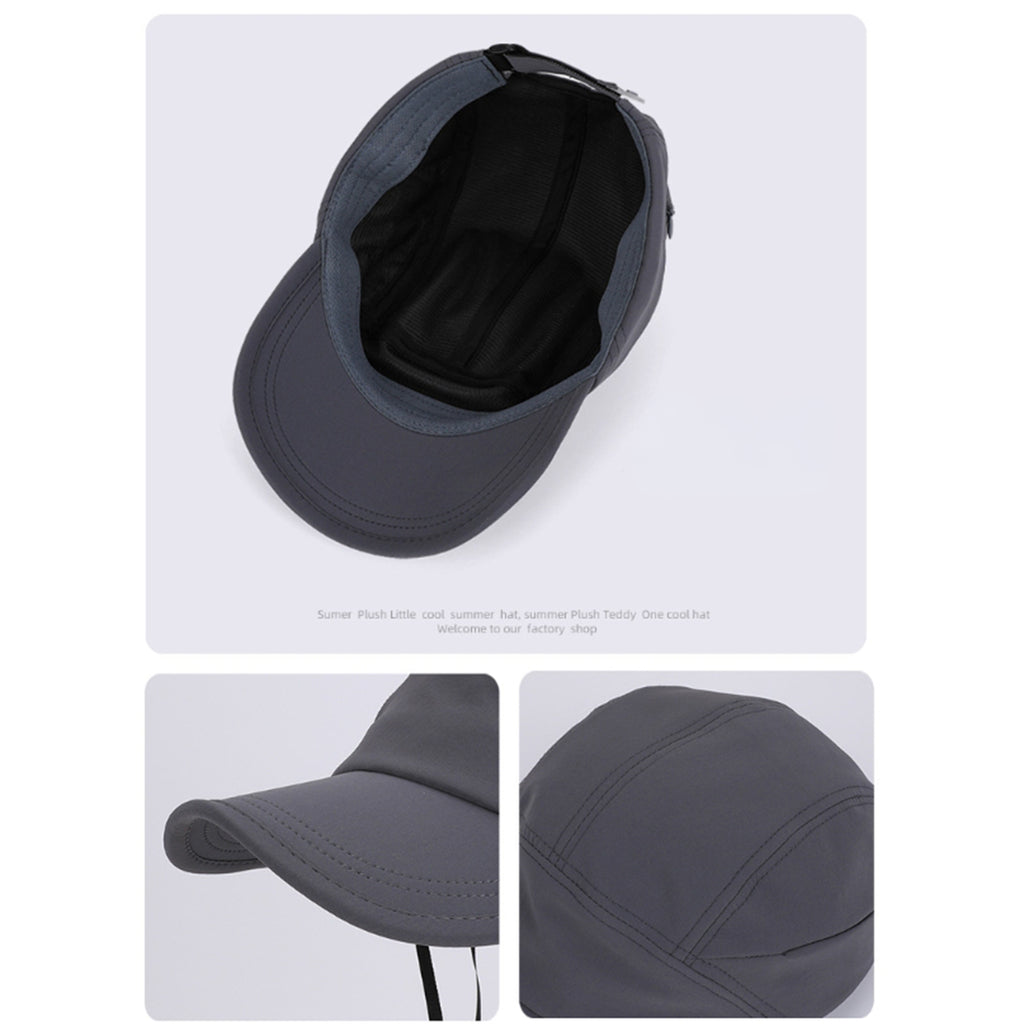 Anna-Kaci Women's Outdoor Baseball Cap with Hidden Chin Strap Breathable Sports Hiking Sun Hat Adjustable Fit