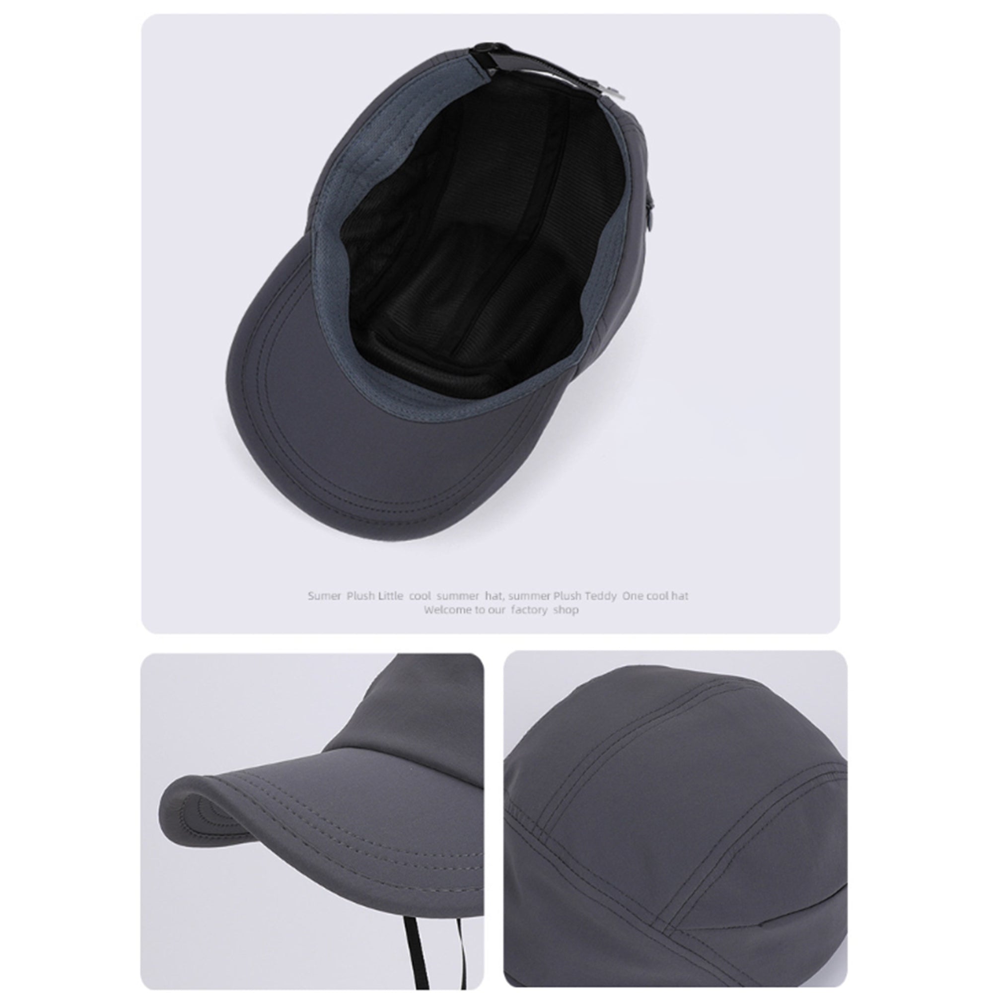 Anna-Kaci Women's Outdoor Baseball Cap with Hidden Chin Strap Breathable Sports Hiking Sun Hat Adjustable Fit