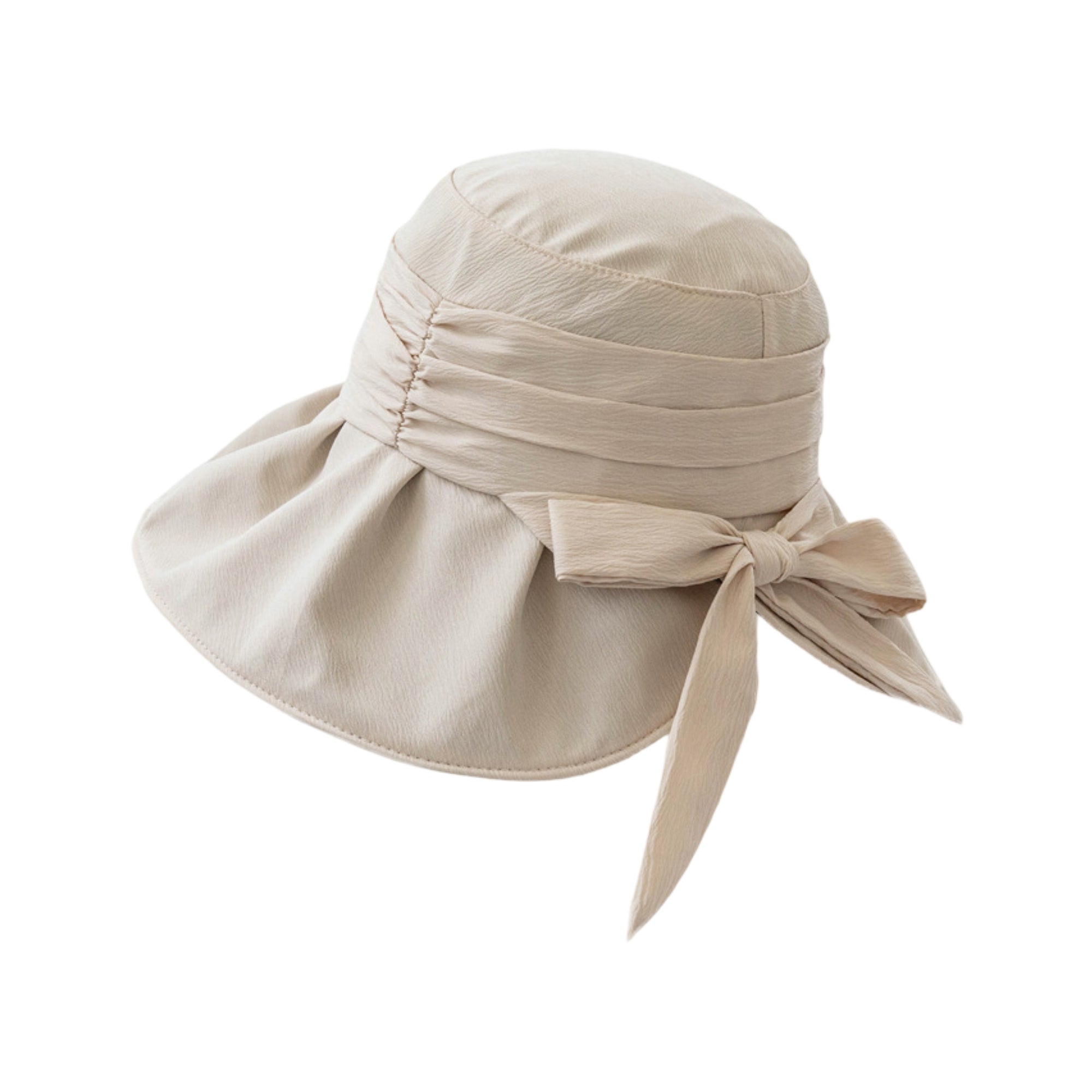 Anna-Kaci Womens Wide Brim Sun Hat with Bow Lightweight Breathable UV Protection Foldable Travel Beach Hat