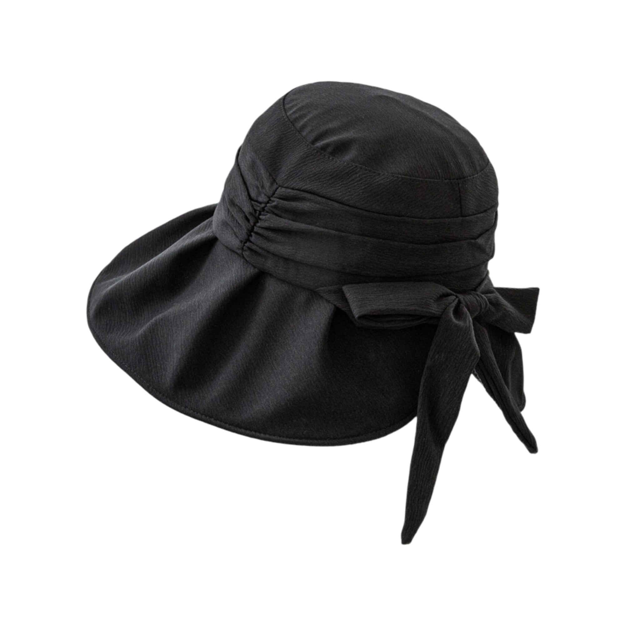 Anna-Kaci Womens Wide Brim Sun Hat with Bow Lightweight Breathable UV Protection Foldable Travel Beach Hat