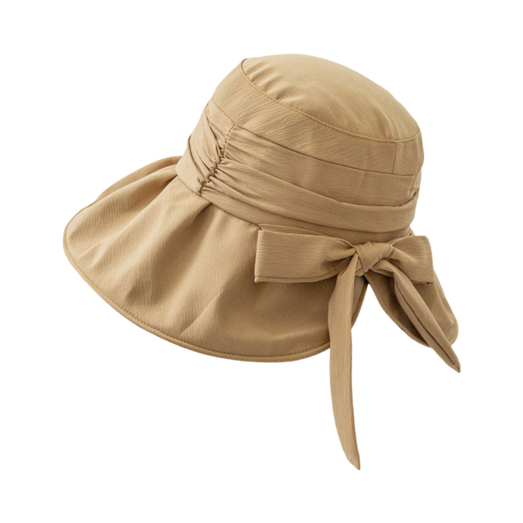 Anna-Kaci Womens Wide Brim Sun Hat with Bow Lightweight Breathable UV Protection Foldable Travel Beach Hat