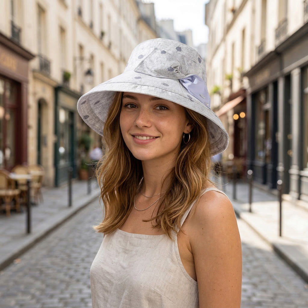 Anna-Kaci Womens Printed Bucket Hat Breathable Sun Hat with Foldable Brim Casual Outdoor Travel Beach Hat