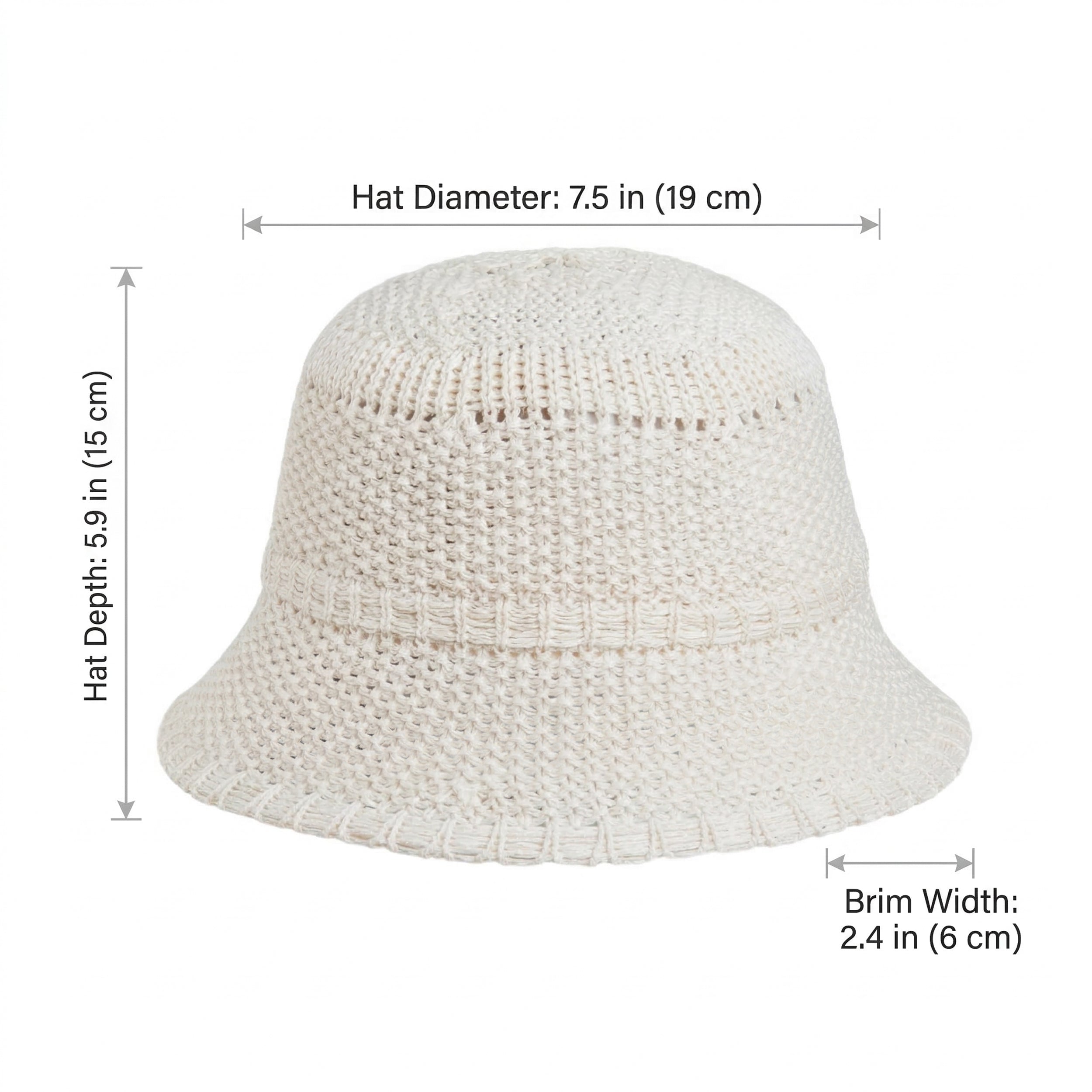 Anna-Kaci Women's Straw Bucket Hat Lightweight Woven Sun Hat Packable Summer Beach Hat with Breathable Design