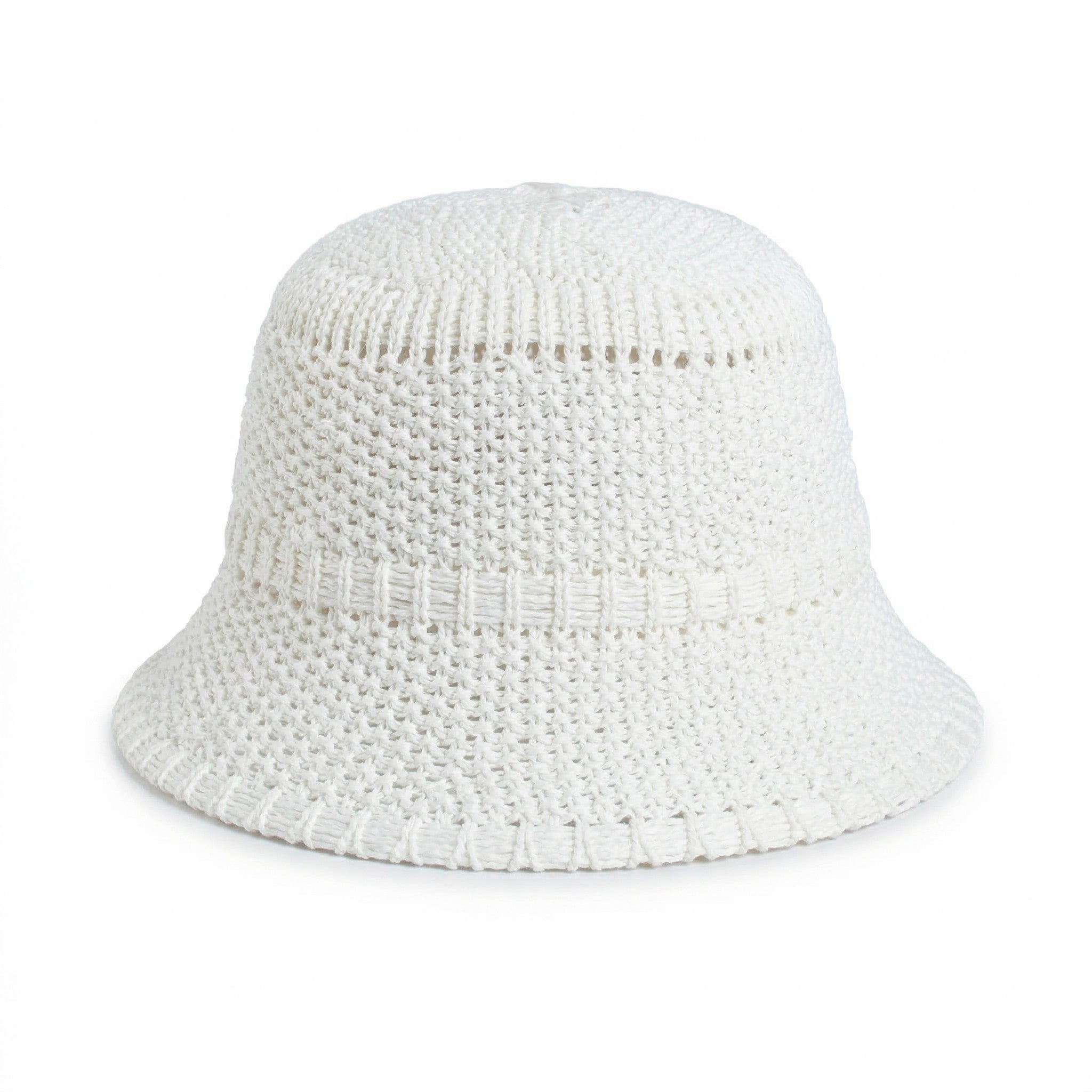 Anna-Kaci Women's Straw Bucket Hat Lightweight Woven Sun Hat Packable Summer Beach Hat with Breathable Design