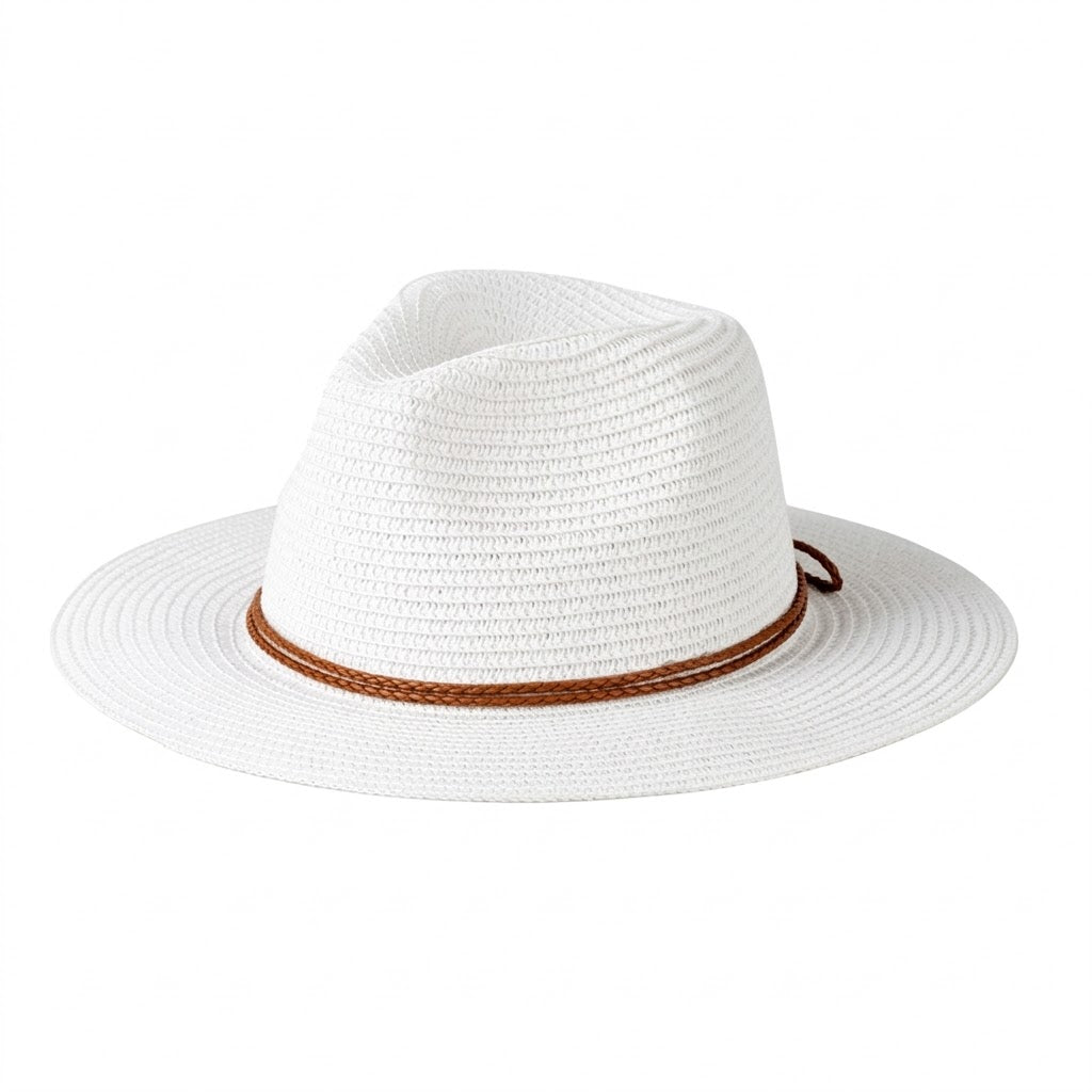 Anna-Kaci Women Wide Brim Straw Sun Hat Lightweight Breathable Summer Beach Hat Packable