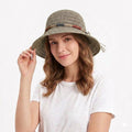 Anna-Kaci Women Crochet Bucket Hat Lightweight Breathable Straw Sun Hat with Woven Band