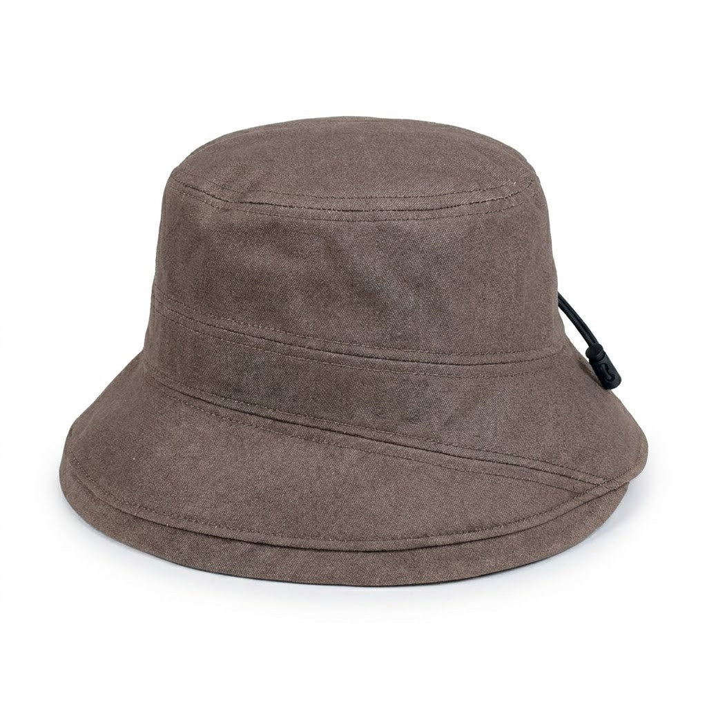 Anna-Kaci Women Cotton Bucket Hat Lightweight Sun Hat with Adjustable Drawstring Wide Brim