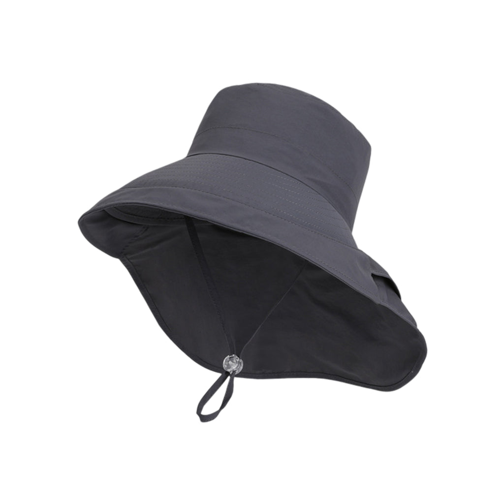 Anna-Kaci Wide Brim Sun Hat with Neck Flap Ponytail Opening Water Resistant Outdoor Hat for Women