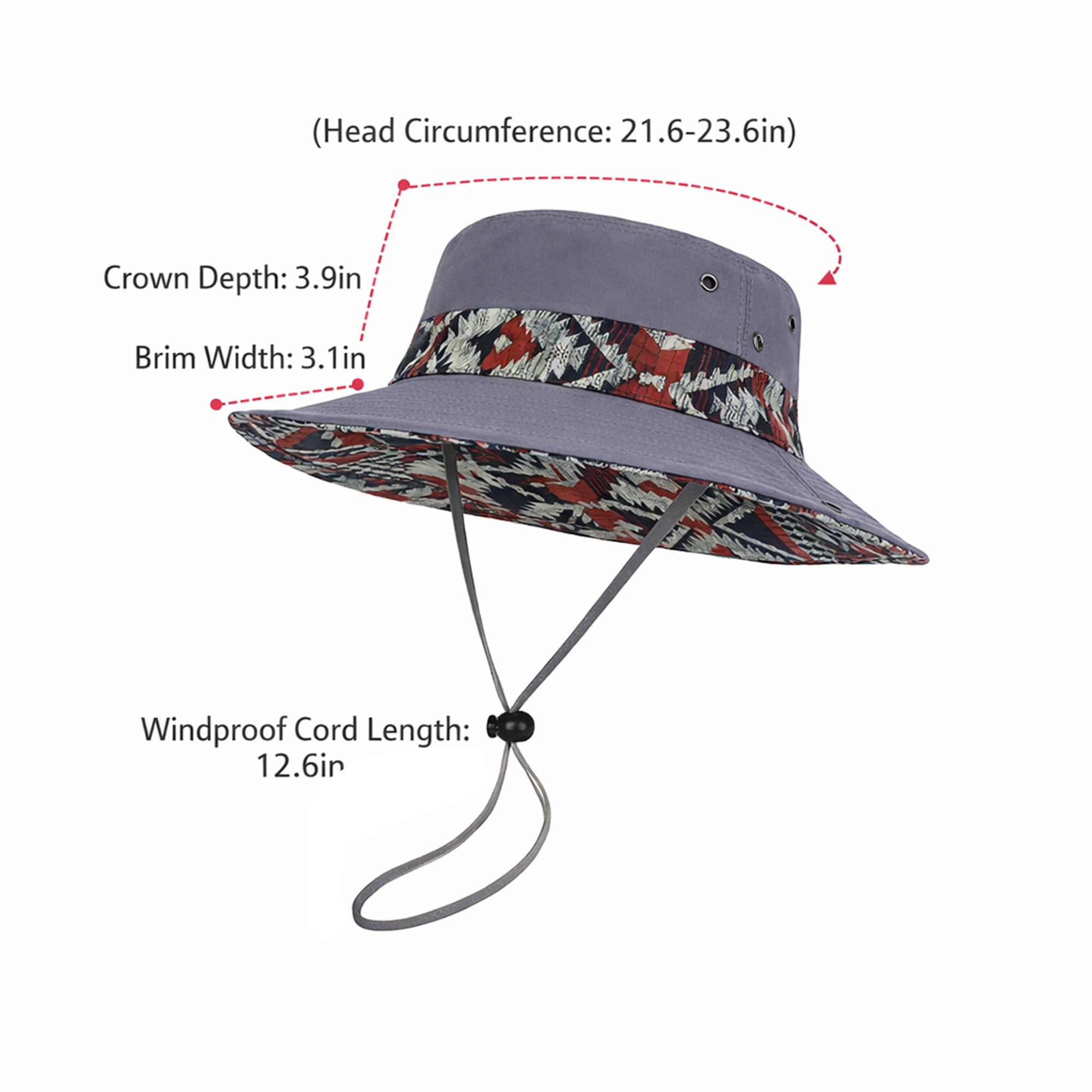 Anna-Kaci Women's Wide Brim Outdoor Sun Hat Adjustable Chin Strap Breathable Lightweight Hiking Fishing Hat