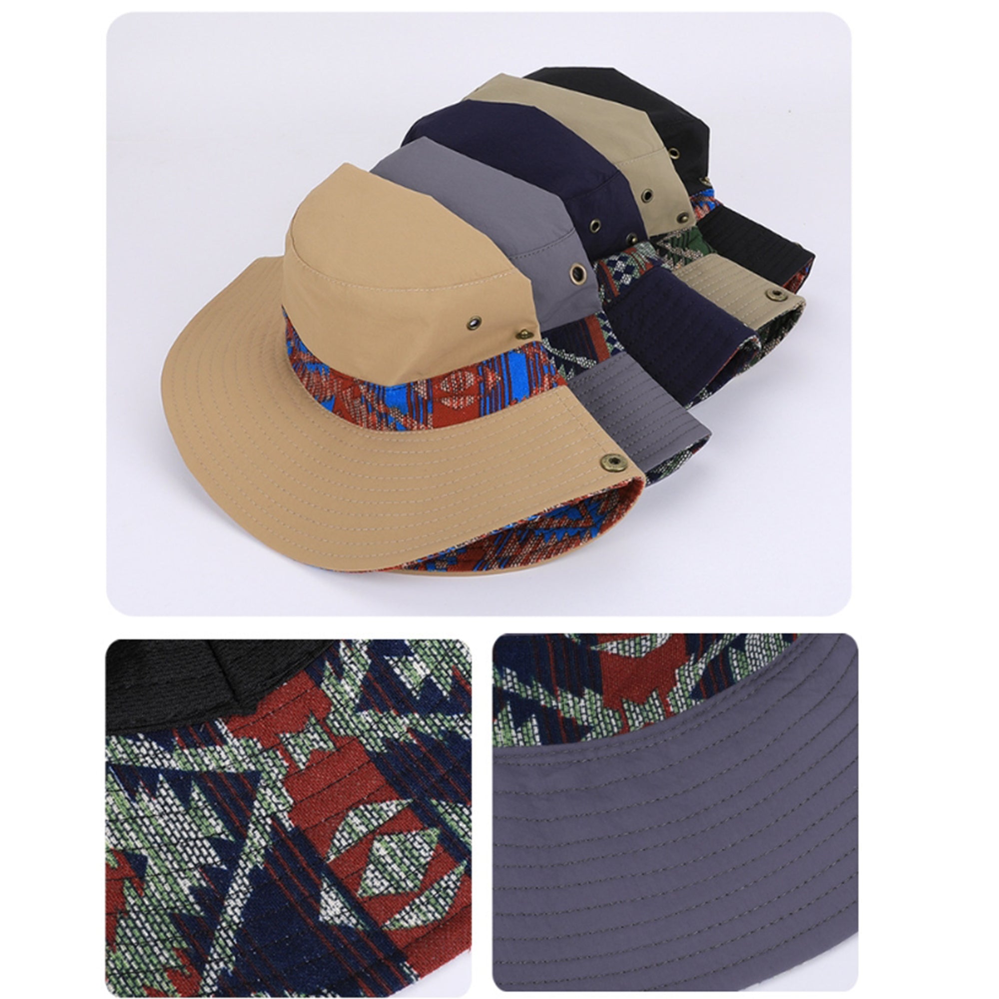 Anna-Kaci Women's Wide Brim Outdoor Sun Hat Adjustable Chin Strap Breathable Lightweight Hiking Fishing Hat