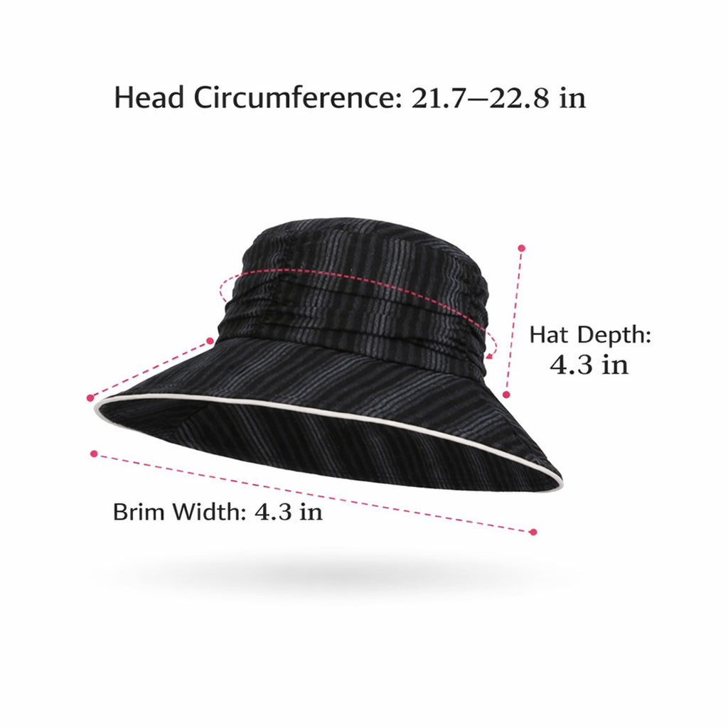 Anna-Kaci Women's Lightweight Bucket Hat Wide Brim Sun Hat Breathable Mesh Lining Casual Summer Hat