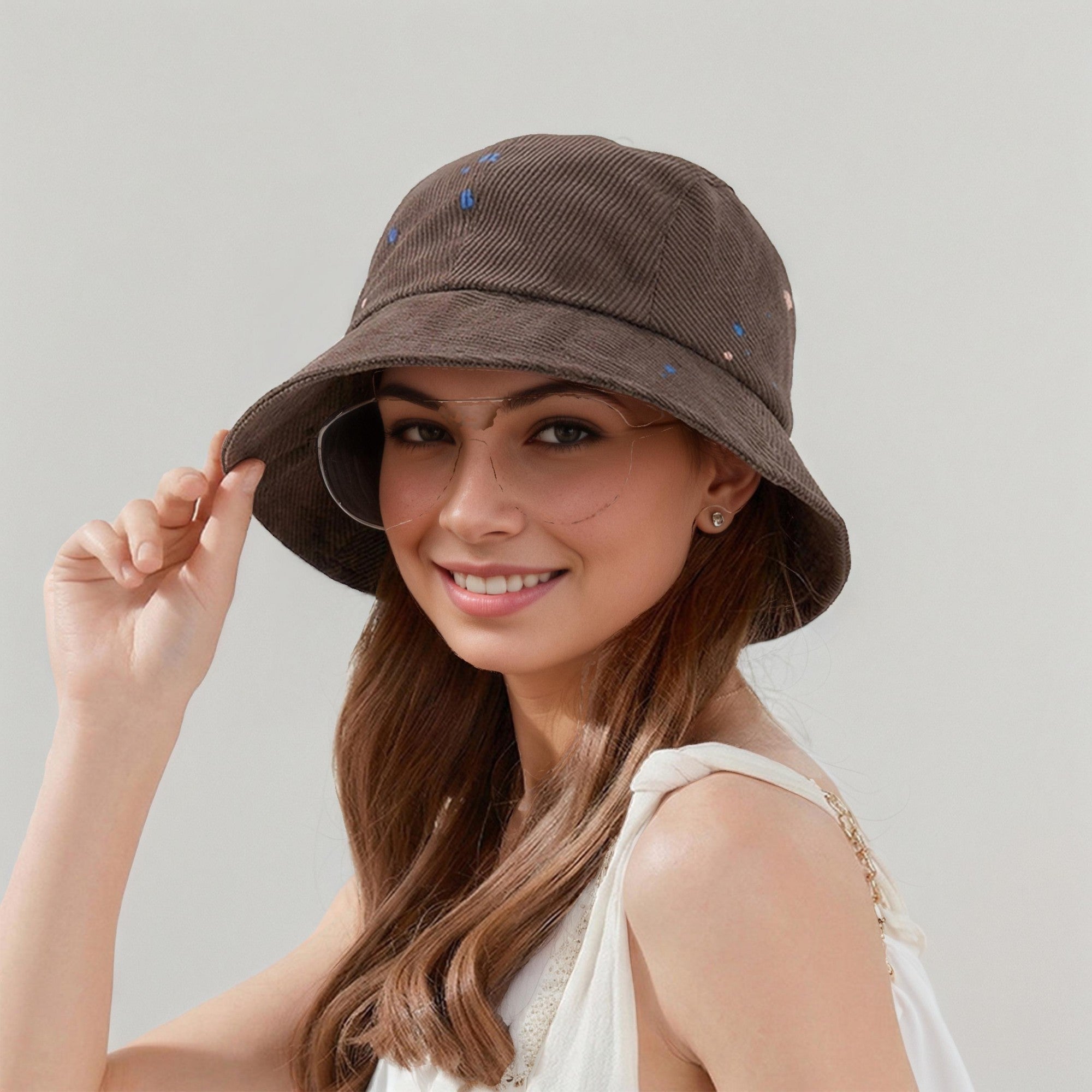 Anna-Kaci Bucket Hat Soft Structured Brim Casual Sun Hat Lightweight Packable Hat