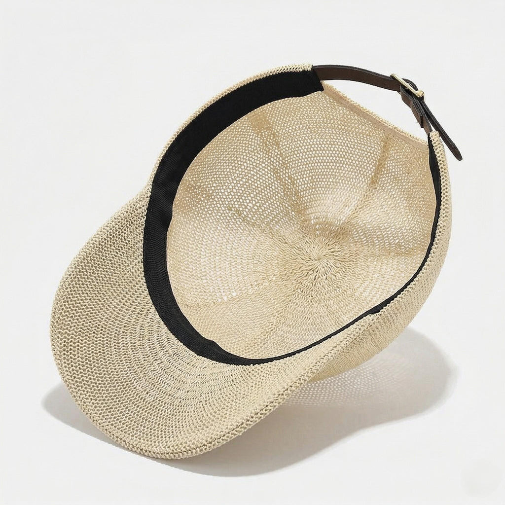 Anna-Kaci Women Straw Baseball Cap Lightweight Breathable Sun Hat Casual Summer Visor Hat