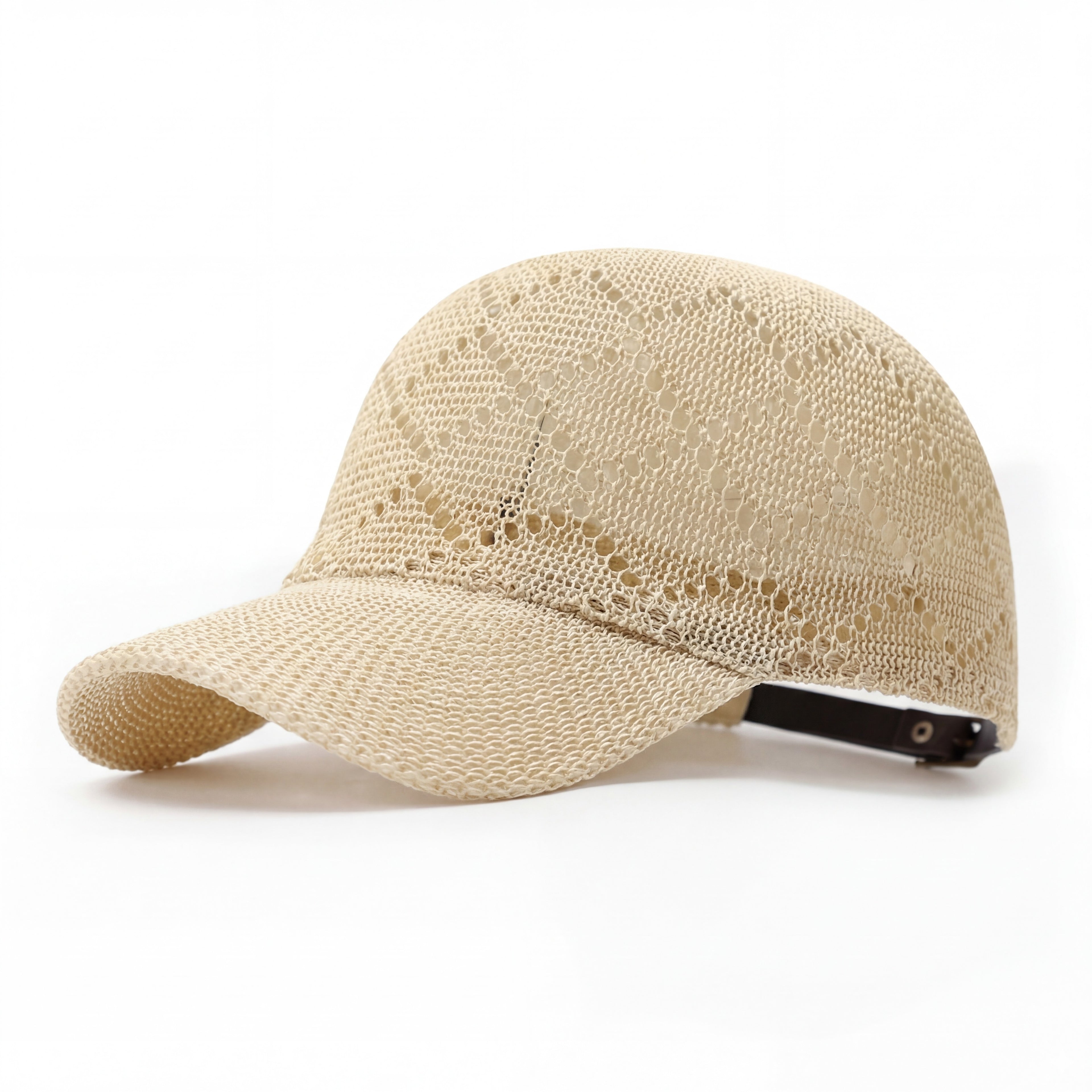 Anna-Kaci Women Woven Straw Baseball Hat Breathable Mesh Cap Lightweight Summer Sun Visor