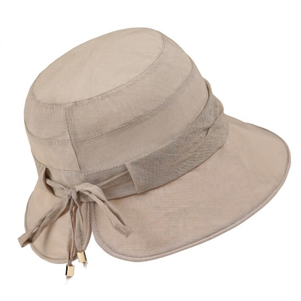 Anna-Kaci Women's Wide Brim Sun Hat Adjustable Tie Back UV Protection Lightweight Outdoor Travel Hat
