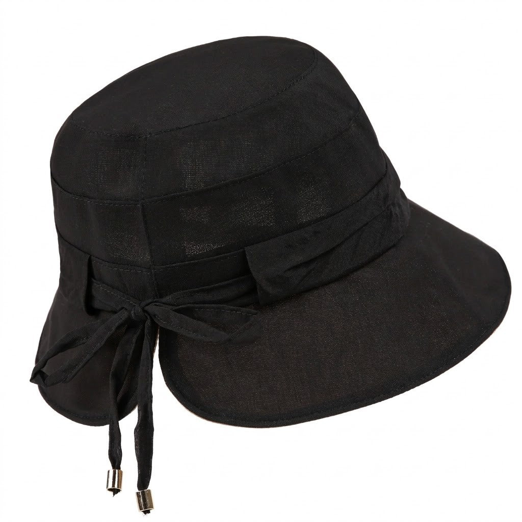 Anna-Kaci Women's Wide Brim Sun Hat Adjustable Tie Back UV Protection Lightweight Outdoor Travel Hat