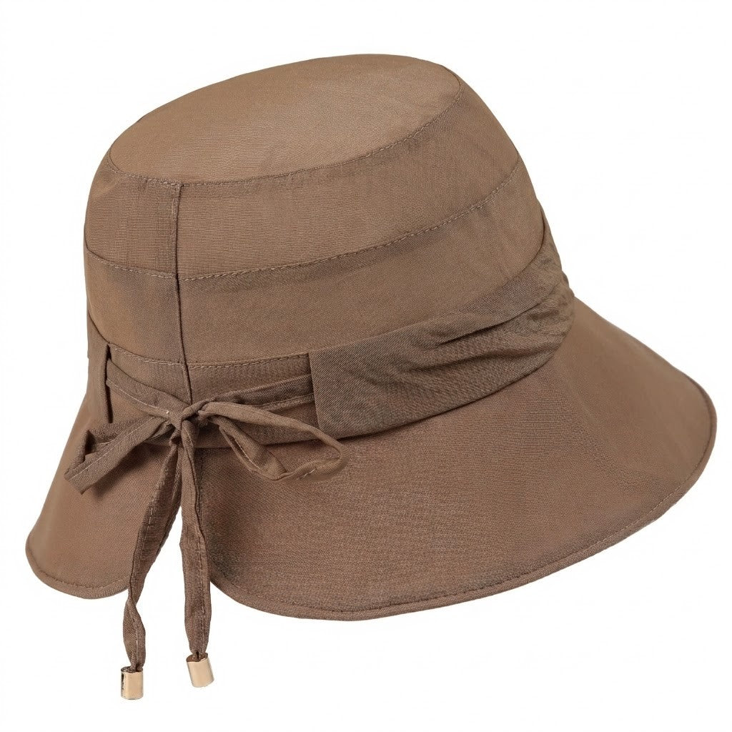Anna-Kaci Women's Wide Brim Sun Hat Adjustable Tie Back UV Protection Lightweight Outdoor Travel Hat
